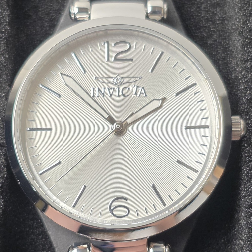 NEW Invicta Wildflower Women's Watch -‎ 32mm, Black Leather Band (49588) #0484